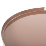 ΤΡΑΠΕΖΙ ΒΟΗΘΗΤΙΚΟ ΣΤΡΟΓΓΥΛΟ UTRI HM4241.06 ΜΕΤΑΛΛΟ ΣΕ ΣΟΜΟΝ-ΜΠΕΖ Φ46x46,5Υεκ. - Image 6