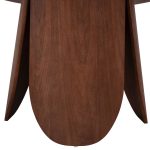 ΤΡΑΠΕΖΙ ΣΤΡΟΓΓΥΛΟ DENTY HM9612.02 MDF ΜΕ ΚΑΠΛΑΜΑ ΔΡΥΟΣ-ΧΡΩΜΑ ΚΑΡΥΔΙ Φ120x75Υεκ. - Image 5