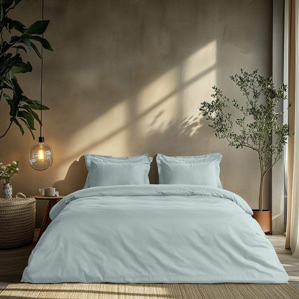 Beauty Home Σετ σεντόνια μονά με λάστιχο Art 1700 Harmony 110x200+30 Γαλάζιο