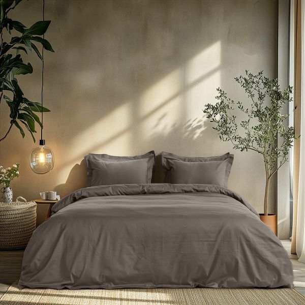 Beauty Home Σετ σεντόνια υπέρδιπλα με λάστιχο Art 1700 Harmony 170x200+30 Γκρι