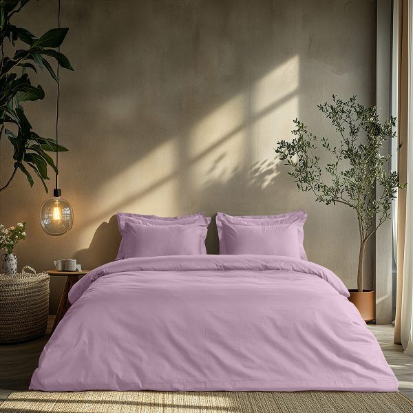 Beauty Home Σετ σεντόνια μονά με λάστιχο Art 1700 Harmony 110x200+30 Λιλά