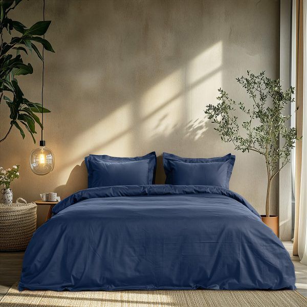 Beauty Home Σετ σεντόνια μονά με λάστιχο Art 1700 Harmony 110x200+30 Μπλε