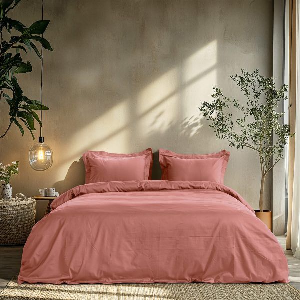 Beauty Home Σετ παπλωματοθήκη μονή Art 1700 Harmony 170x250 Σάπιο μήλο