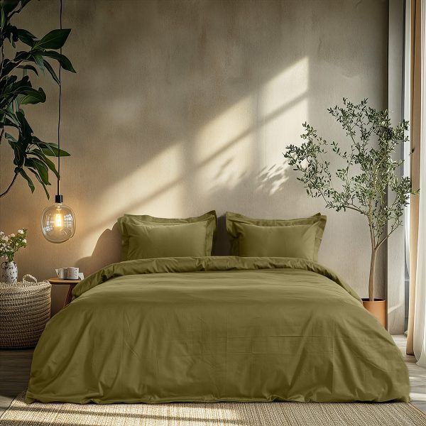 Beauty Home Σετ σεντόνια υπέρδιπλα με λάστιχο Art 1700 Harmony 170x200+30 Λαδί