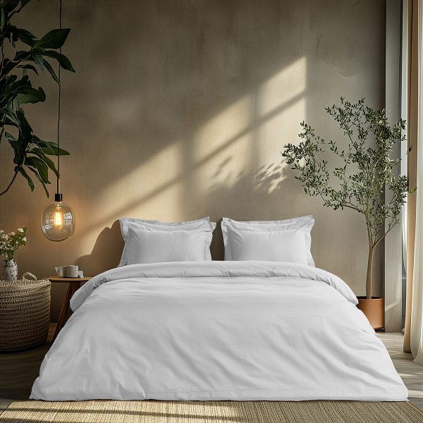 Beauty Home Σετ παπλωματοθήκη υπέρδιπλη Art 1700 Harmony 230x250 Λευκό