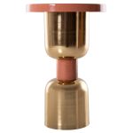 ΒΟΗΘΗΤΙΚΟ ΤΡΑΠΕΖΑΚΙ SURAT HM4237.08 ΜΕΤΑΛΛΟ ΣΕ ΣΟΜΟΝ-ΧΡΥΣΟ Φ40,5x60,5Υ εκ. - Image 3