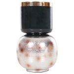 ΕΠΙΤΡΑΠΕΖΙΟ ΔΙΑΚΟΣΜΗΤΙΚΟ BAZO LINGON HM4233.05 ΜΕΤΑΛΛΟ ΜΠΛΕ ΑΝΘΡΑΚΙ-ΑΣΗΜΙ Φ21x37,5Υ - Image 3