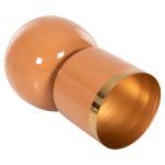 ΕΠΙΤΡΑΠΕΖΙΟ ΔΙΑΚΟΣΜΗΤΙΚΟ BAZO LINGON HM4233.09 ΜΕΤΑΛΛΟ ΣΟΜΟΝ-ΧΡΥΣΟ Φ21x37,5Υ - Image 6