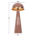 ΦΩΤΙΣΤΙΚΟ ΔΑΠΕΔΟΥ SMUSH HM4257.06 ΜΕΤΑΛΛΟ ΣΟΜΟΝ & ΧΡΥΣΟ-ΡΥΘΜΙΖΟΜΕΝΟ ΚΑΠΕΛΟ Φ36,5x84Υ - Image 2