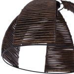 ΦΩΤΙΣΤΙΚΟ ΟΡΟΦΗΣ ΜΕΤΑΛΛΙΚΟ ΚΑΠΕΛΟ ΜΕ ΞΥΛΙΝΕΣ ΚΑΘΕΤΕΣ ΛΩΡΙΔΕΣ Φ30x83Yεκ.HM7703.01 - Image 5