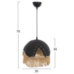 ΦΩΤΙΣΤΙΚΟ ΟΡΟΦΗΣ ΜΕΤΑΛΛΟ ΜΕ ΚΡΟΣΙΑ Φ30x70Yεκ.HM7693.01 - Image 2