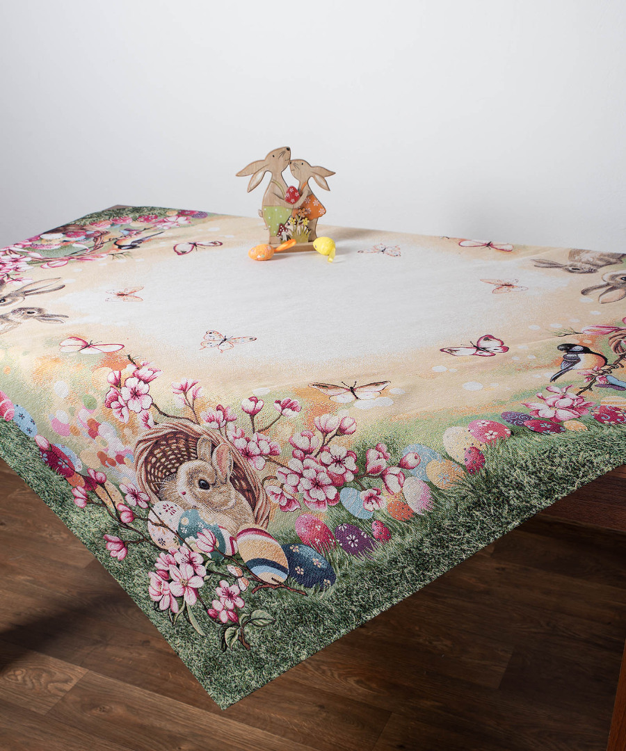 gardeneaster2-1 τραπεζοκαρέ (140cm x 140cm) GARDEN EASTER SilkFashion - Image 1