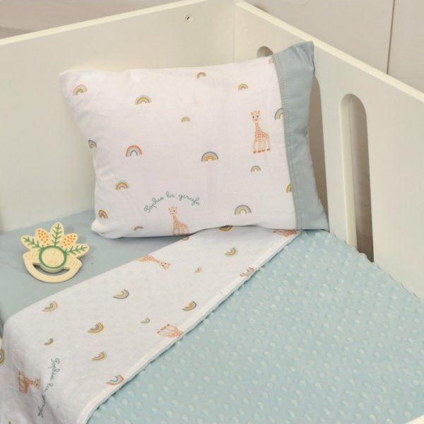 Κουβέρτα Κούνιας Διπλής Όψης Minky Design 503 Sophie La Girafe