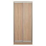 ΝΤΟΥΛΑΠΑ ΣΥΡΟΜΕΝΗ ADLER ΜΕΛΑΜΙΝΗΣ 90x45x210Yεκ. SONAMA OAK 2ΦΥΛΛΗ HM2436.01 - Image 3
