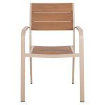ΠΟΛΥΘΡΟΝΑ ΑΛΟΥΜΙΝΙΟΥ SAGA HM5127.04 ΣΑΜΠΑΝΙ ΜΕ POLYWOOD 55x52x86Yεκ. - Image 3