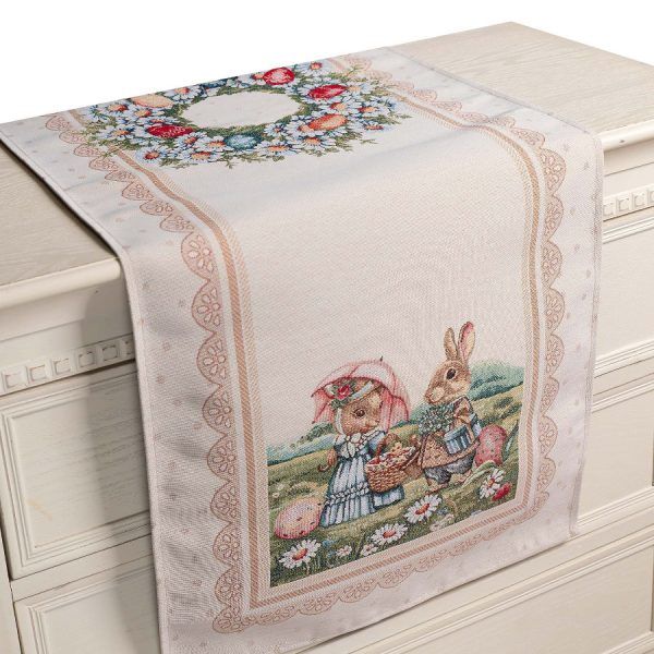 τραβέρσα ( 45cm x 140cm) SPRING WALK SilkFashion
