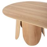 ΤΡΑΠΕΖΙ ΟΒΑΛ DENTY HM9611.01 MDF ΜΕ ΚΑΠΛΑΜΑ ΔΡΥΟΣ-ΦΥΣΙΚΟ ΟΑΚ 240x120x75Υεκ. - Image 6