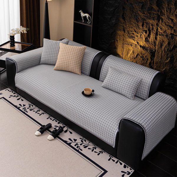 ΑΝΩΣΤΡΩΜΑ ΚΑΝΑΠΕ SOLEIL GREY (90X210) MELINEN