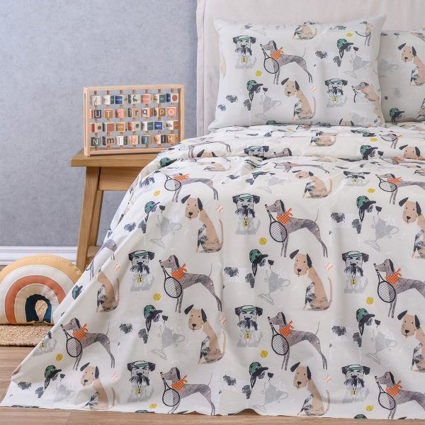 ΣΕΤ ΠΑΠΛΩΜΑΤΟΘΗΚΗ (2 ΤΕΜ.) ΜΟΝΗ DOGGY KIDS LINE (165X245) MELINEN