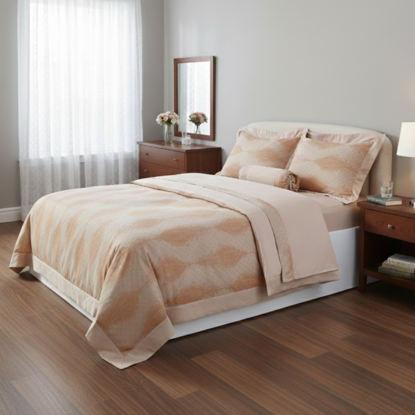 Σετ 6 τεμαχίων υπέρδιπλα σεντόνια ζακάρ (230cm x 250cm) HS010 SilkFashion