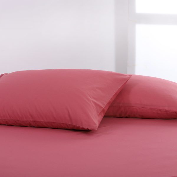 Βαμβακερό σετ μαξιλαροθήκες essentials (52cm x 72cm ) baroque rose SilkFashion
