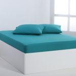Βαμβακερό σεντόνι essentials (165cm x 200cm + 35cm) teal blue SilkFashion