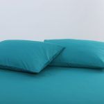Βαμβακερό σετ μαξιλαροθήκες essentials (52cm x 72cm ) teal blue SilkFashion
