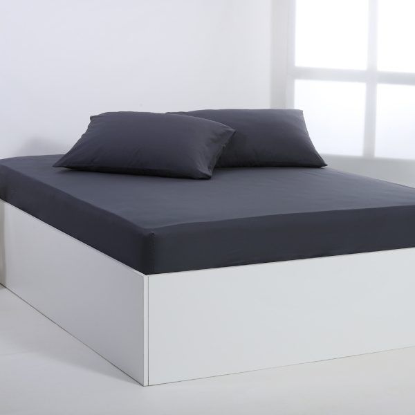 Βαμβακερό σεντόνι essentials (105cm x 200cm + 35cm) turbulence SilkFashion
