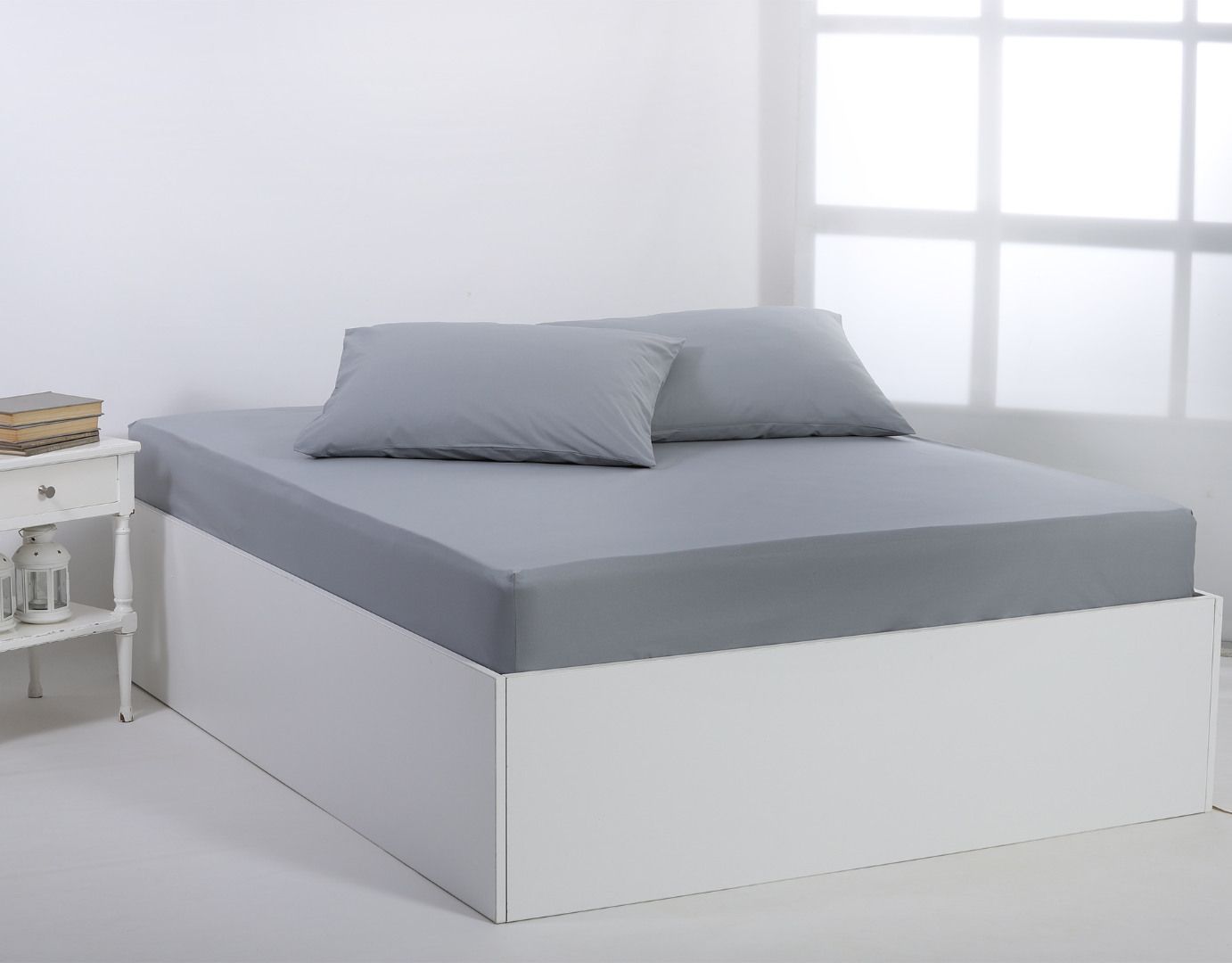 IMG_4136 Βαμβακερό σεντόνι essentials (105cm x 200cm + 35cm) quarry SilkFashion - Image 1