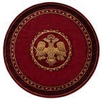 ΧΑΛΙ ΕΚΚΛΗΣΙΑΣΤΙΚΟ ATHOS 2128A BURGUNDY  ΡΟΤΟΝΤΑ - 250X250  NewPlan