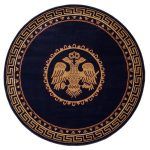 ΧΑΛΙ ΕΚΚΛΗΣΙΑΣΤΙΚΟ ATHOS 2128 BLUE ΡΟΤΟΝΤΑ - 200X200  NewPlan