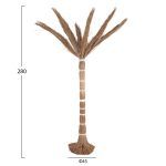 ΔΙΑΚΟΣΜΗΤΙΚΟ ΔΕΝΤΡΟ TROPIC HM4324 τ.ΦΟΙΝΙΚΑ ΑΠΟ MENDONG GRASS 280Yεκ. - Image 2