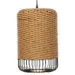 ΦΩΤΙΣΤΙΚΟ ΟΡΟΦΗΣ ΚΡΕΜΑΣΤΟ HM4340 PAPER ROPE ΜΠΕΖ-ΜΑΥΡΟ ΜΕΤΑΛΛΟ-Φ26x40-120Υεκ. - Image 3