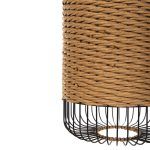 ΦΩΤΙΣΤΙΚΟ ΟΡΟΦΗΣ ΚΡΕΜΑΣΤΟ HM4340 PAPER ROPE ΜΠΕΖ-ΜΑΥΡΟ ΜΕΤΑΛΛΟ-Φ26x40-120Υεκ. - Image 6