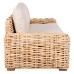 ΚΑΝΑΠΕΣ 2-ΘΕΣΙΟΣ TROPEL HM9809 ΞΥΛΟ MANGO-RATTAN ΦΥΣΙΚΟ-ΛΕΥΚΑ ΜΑΞΙΛΑΡΙΑ 192x88x70-85Υεκ. - Image 4