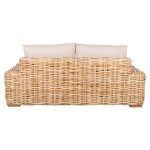 ΚΑΝΑΠΕΣ 2-ΘΕΣΙΟΣ TROPEL HM9809 ΞΥΛΟ MANGO-RATTAN ΦΥΣΙΚΟ-ΛΕΥΚΑ ΜΑΞΙΛΑΡΙΑ 192x88x70-85Υεκ. - Image 6