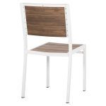 ΚΑΡΕΚΛΑ ΑΛΟΥΜΙΝΙΟΥ SAGA HM6063.01 ΛΕΥΚΗ ΜΕ POLYWOOD 46x52x86Υεκ. - Image 5
