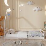 ΚΡΕΒΑΤΙ ΠΑΙΔΙΚΟ HOUSER HM676.03 τ.MONTESSORI ΞΥΛΟ ΠΕΥΚΟ ΛΕΥΚΟ- 190x90εκ - Image 5