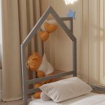 ΚΡΕΒΑΤΙ ΠΑΙΔΙΚΟ HOUSER HM676.05 τ.MONTESSORI ΞΥΛΟ ΠΕΥΚΟ ΓΚΡΙ- 190x90εκ - Image 6