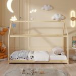 ΚΡΕΒΑΤΙ ΠΑΙΔΙΚΟ PEPE HM677.01 τ.MONTESSORI ΞΥΛΟ ΠΕΥΚΟ ΦΥΣΙΚΟ- 190x90εκ - Image 4