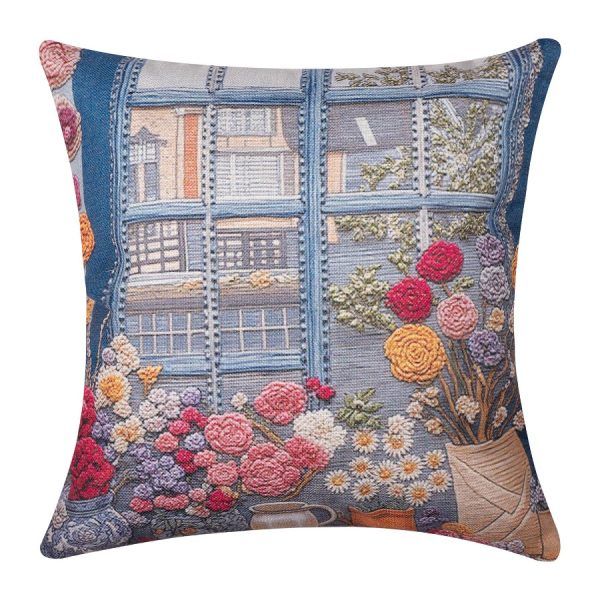 ΣΤΑΜΠΩΤΗ ΜΑΞΙΛΑΡΟΘΗΚΗ (45cm x 45cm) ks606 SilkFashion