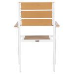 ΠΟΛΥΘΡΟΝΑ ΑΛΟΥΜΙΝΙΟΥ SAGA HM5981.01 ΛΕΥΚΗ-POLYWOOD ΣΕ ΦΥΣΙΚΟ 55x55x86Υεκ. - Image 6
