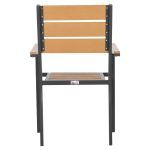 ΠΟΛΥΘΡΟΝΑ ΑΛΟΥΜΙΝΙΟΥ SAGA HM5981.03 ΑΝΘΡΑΚΙ-POLYWOOD ΣΕ ΦΥΣΙΚΟ 55x55x86Υεκ. - Image 6