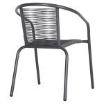 ΠΟΛΥΘΡΟΝΑ SWIFTER HM5969.01 ΜΕΤΑΛΛΟ ΓΚΡΙ-ΣΥΝΘ. RATTAN ΓΚΡΙ 54x61x75Υεκ. - Image 5