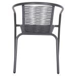 ΠΟΛΥΘΡΟΝΑ SWIFTER HM5969.01 ΜΕΤΑΛΛΟ ΓΚΡΙ-ΣΥΝΘ. RATTAN ΓΚΡΙ 54x61x75Υεκ. - Image 6
