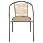 ΠΟΛΥΘΡΟΝΑ SWIFTER HM5969.02 ΜΕΤΑΛΛΟ ΓΚΡΙ-ΣΥΝΘ. RATTAN ΣΕ ΦΥΣΙΚΟ 54x61x75Υεκ. - Image 3