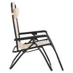 ΠΟΛΥΘΡΟΝΑ RELAX COMPANION HM5095.12 ΜΠΕΖ TEXTILENE-ΜΑΥΡΟ ΜΕΤΑΛΛΟ 67x145x110Υεκ. - Image 5