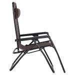 ΠΟΛΥΘΡΟΝΑ RELAX COMPANION HM5095.13 ΚΑΦΕ TEXTILENE-ΜΑΥΡΟ ΜΕΤΑΛΛΟ 67x145x110Υεκ. - Image 5
