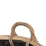 ΣΕΤ 2 ΚΑΛΑΘΙΑ POTTS HM4379 ΜΑΥΡO&ΦΥΣΙΚΟ ΧΡΩΜΑ- CL RATTAN Φ61+Φ45εκ. - Image 6