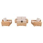 ΣΕΤ ΣΑΛΟΝΙ 4ΤΜΧ TROPEL HM11940 ΦΥΣΙΚΟ RATTAN-2ΘΕΣΙΟΣ ΚΑΝΑΠΕΣ-2 ΠΟΛΥΘΡΟΝΕΣ-ΤΡΑΠΕΖΙ - Image 5
